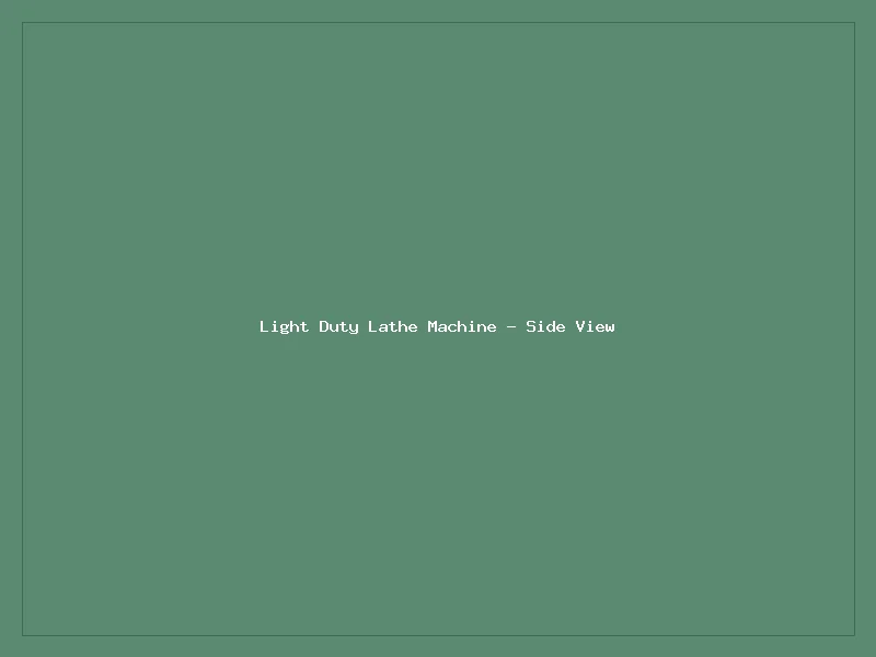 Extra Heavy Duty Lathe Machine - Side View
