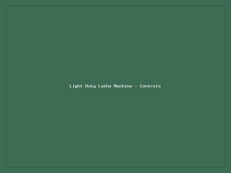 Extra Heavy Duty Lathe Machine - Controls